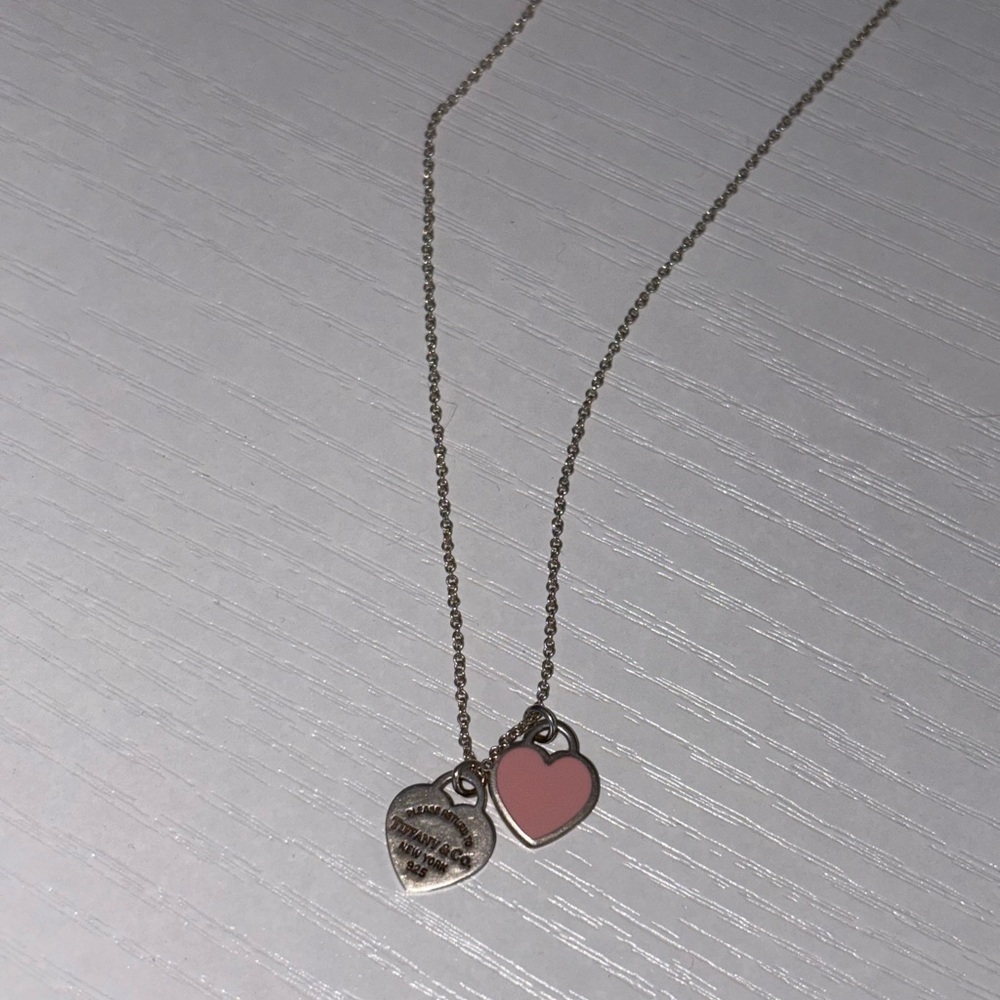 Tiffany Necklace in Silver and Pink